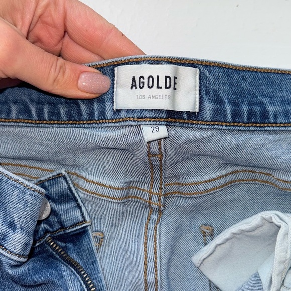 AGOLDE Toni Mid Rise Ankle Straight Jeans in Stratosphere 29 - Picture 3 of 8